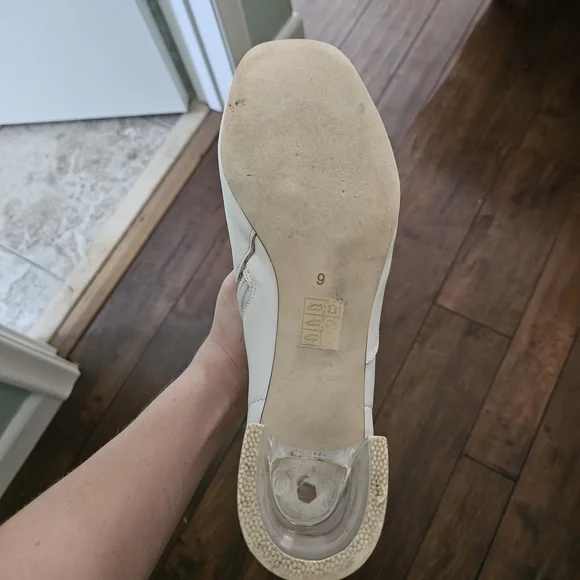 Jeffrey Campbell White Ankle Boots Clear Block Heel Size 9 70s Avant Garde Retro - Picture 15 of 15